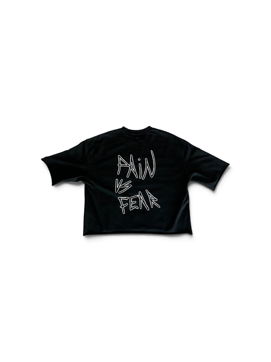 Over Sized Raw Edge T-Shirt