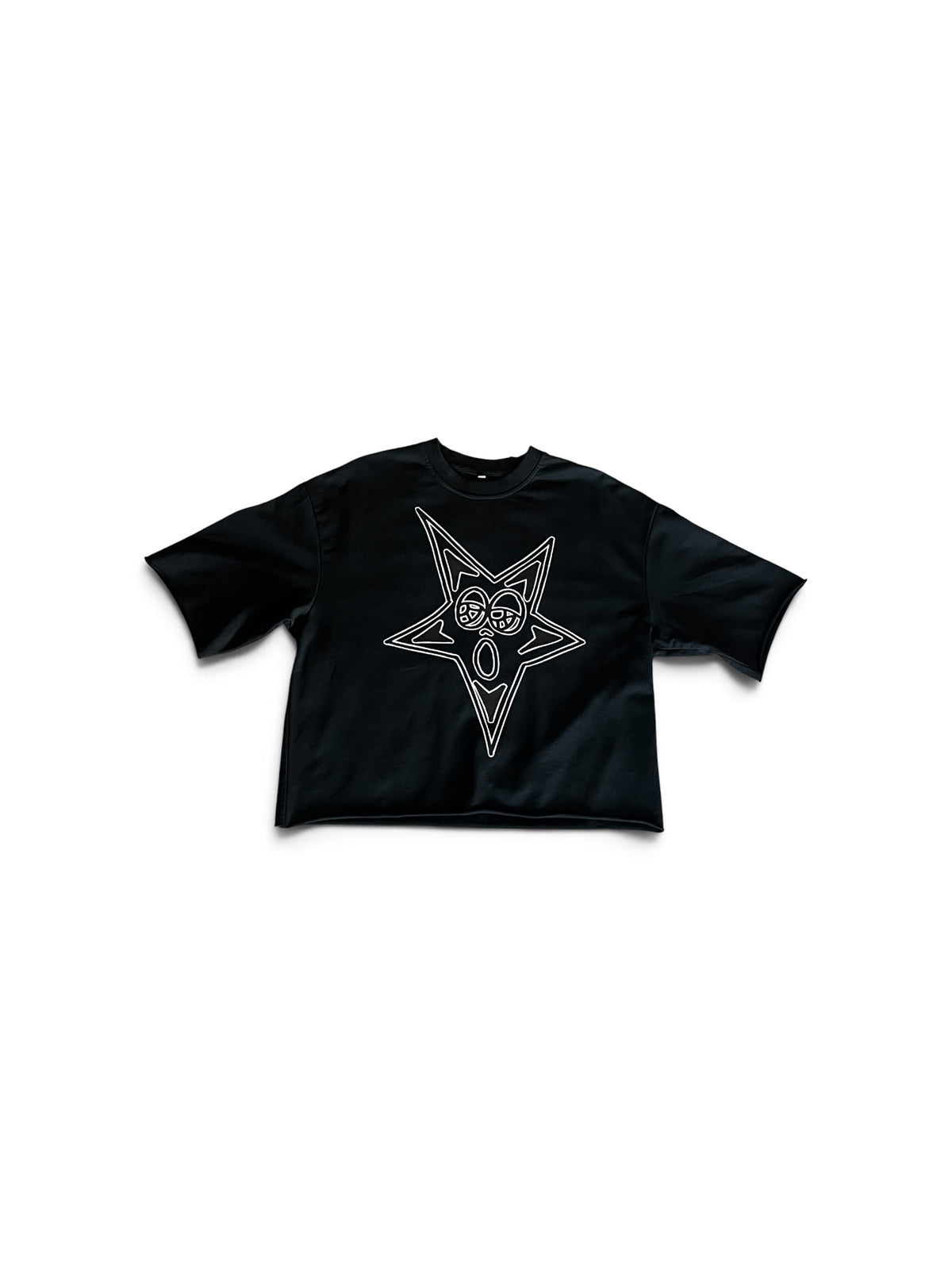 Over Sized Raw Edge T-Shirt